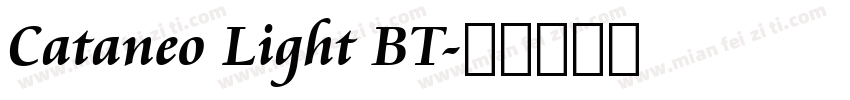 Cataneo Light BT字体转换